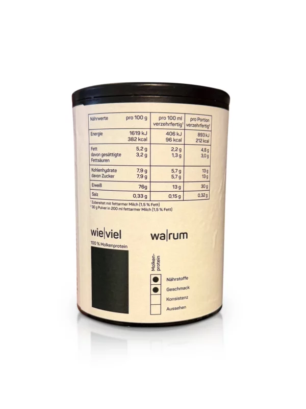 Whey protein powder, unflavored, unsweetened, 300 g
