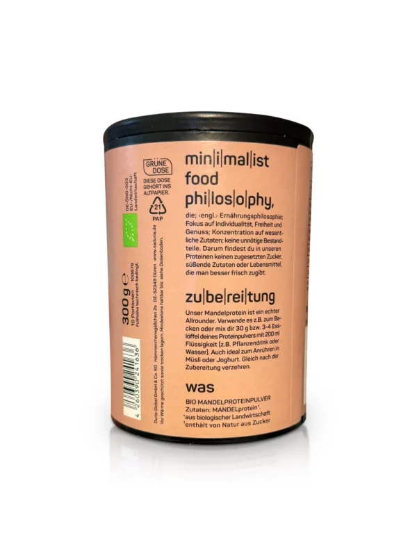 Protein powder almond protein, unsweetened, 300 g