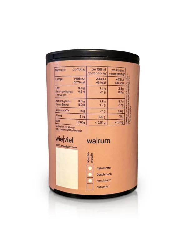 Protein powder almond protein, unsweetened, 300 g