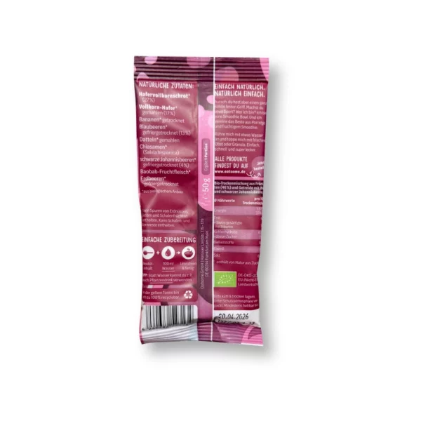 Smoothie Bowl Pulver Benjamin Blaubeer, Blaubeere & Johannisbeere, 50 g