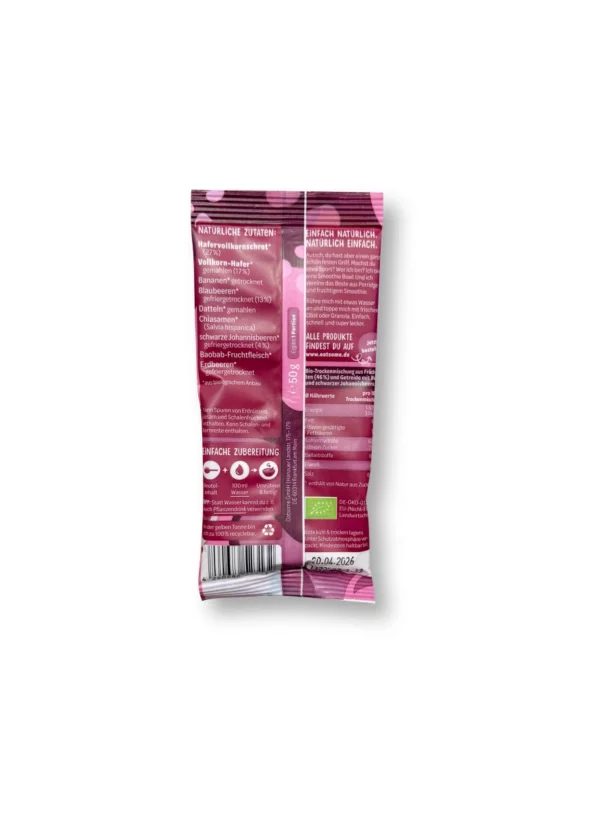 Smoothie Bowl Pulver Benjamin Blaubeer, Blaubeere & Johannisbeere, 50 g