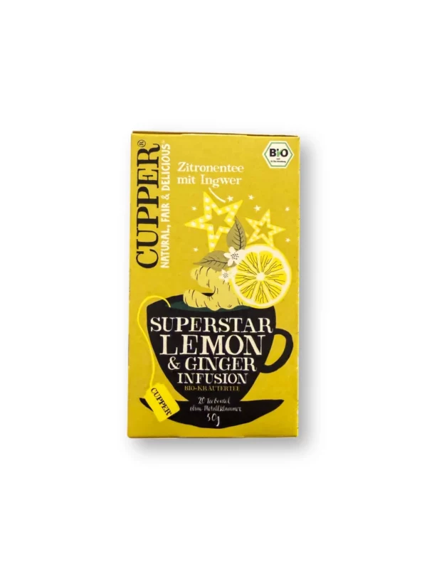 Herbal tea "Superstar" with lemon & ginger (20 bags), 50 g