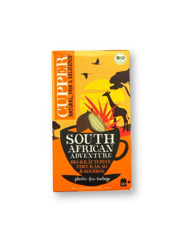 Kräutertee "South African Adventure" mit Zimt, Kakao & Rooibos (20 Beutel), 40 g Kräutertee "South African Adventure" mit Zimt, Kakao & Rooibos (20 Beutel), 40 g