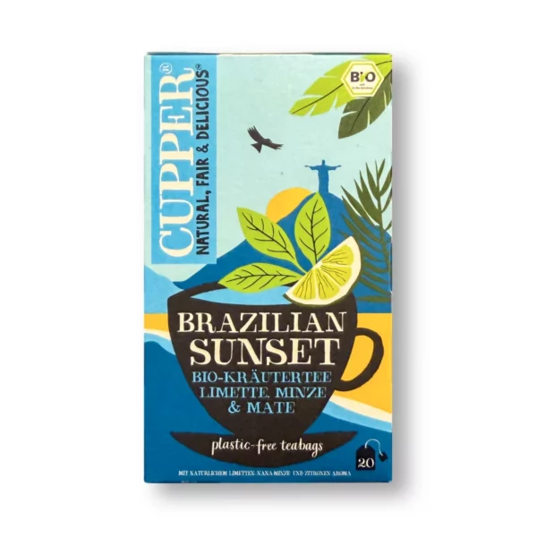 Herbal tea "Brazilian Sunset" with lime, mint & mate (20 bags), 40 g Herbal tea "Brazilian Sunset" with lime, mint & mate (20 bags), 40 g