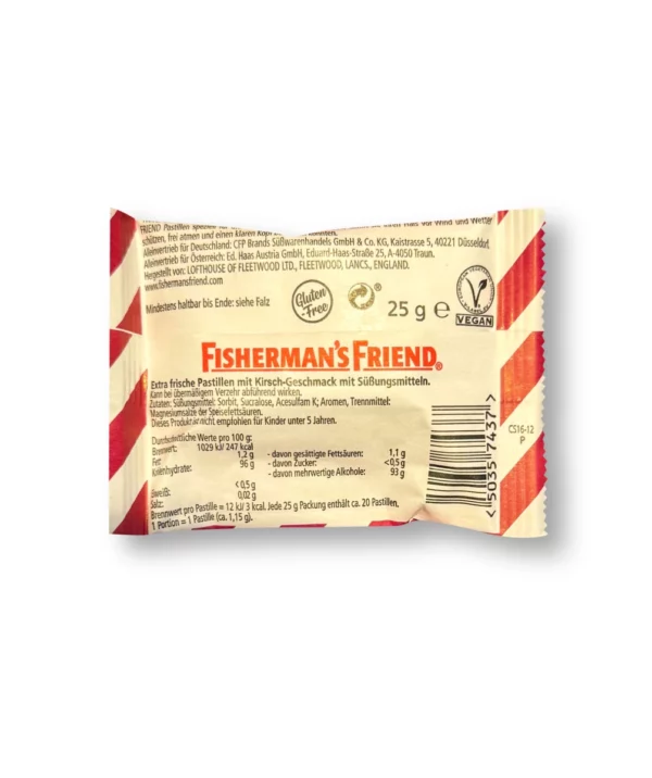 Pastilles, wild cherry, sugar-free, 25 g