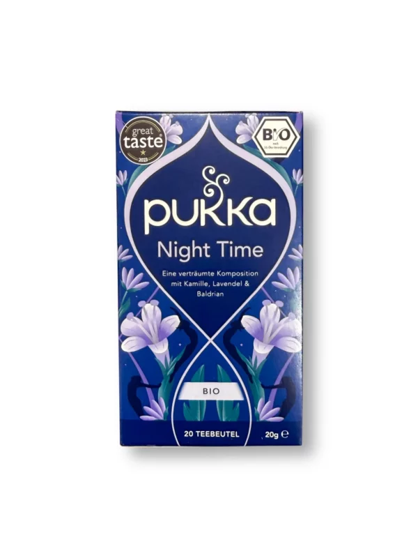 Kräutertee "Night Time" mit Haferblütenspitze, Lavendel & Lindenblüte (20 Beutel), 20 g