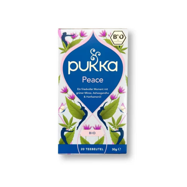 Herbal tea "Peace" with spearmint, ashwagandha & hemp oil (20 bags), 30 g Herbal tea "Peace" with spearmint, ashwagandha & hemp oil (20 bags), 30 g
