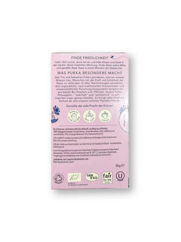 Kräutertee "Peace" mit Grüner Minze, Ashwagandha & Hanföl (20 Beutel), 30 g Kräutertee "Peace" mit Grüner Minze, Ashwagandha & Hanföl (20 Beutel), 30 g