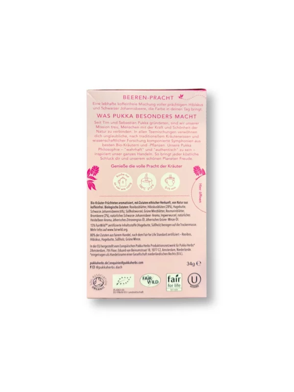 Herbal tea "Morning Berry" with hibiscus & blackcurrant (20 bags), 34 g