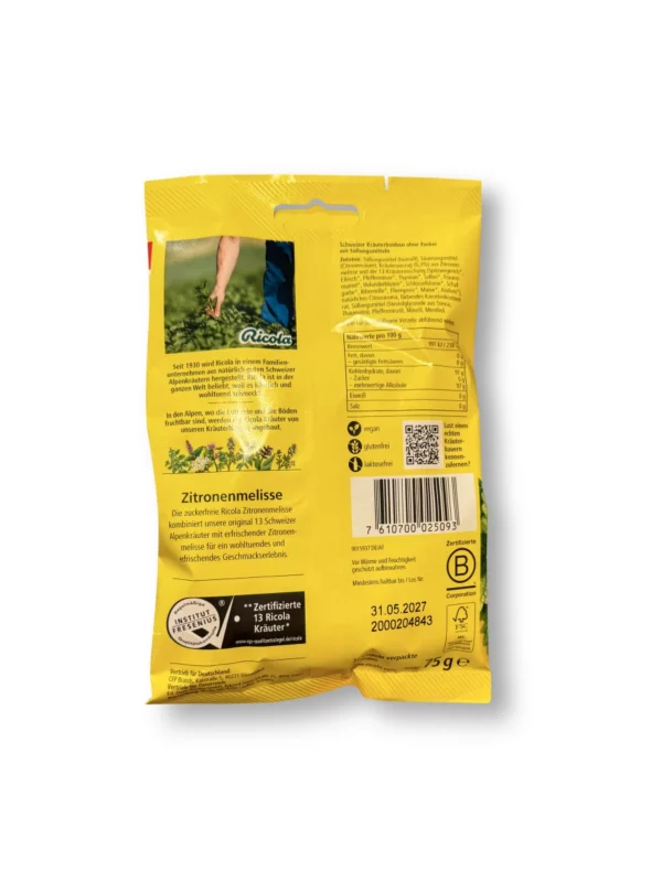 Bonbon, Zitronenmelisse, 75 g Bonbon, Zitronenmelisse, 75 g
