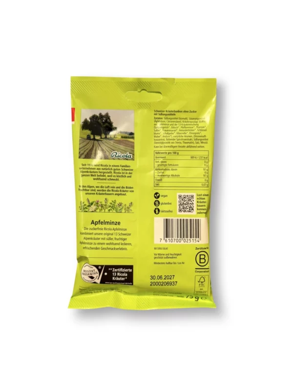 Candy, apple mint, 75 g