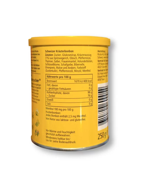 Candy, original herbal sugar, 250 g