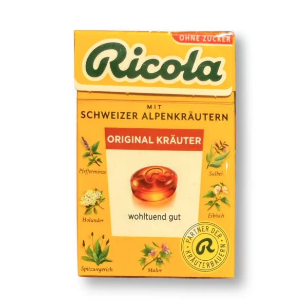 Bonbon, Original Kräuter, zuckerfrei, in der Taschenbox, 50 g