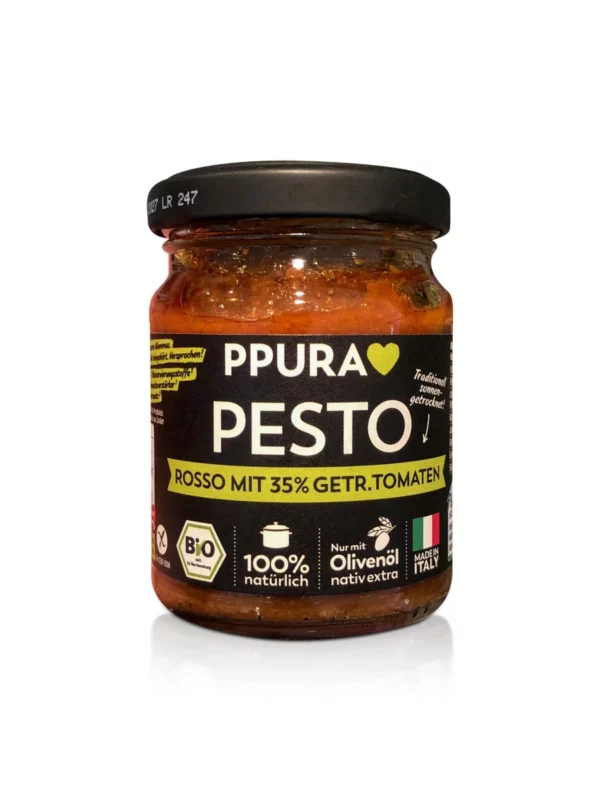Pesto, Rosso with 35 % sun-dried tomatoes, 120 g