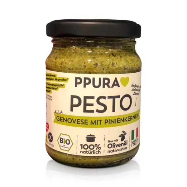 Pesto, alla Genovese with pine nuts, 120 g Pesto, alla Genovese with pine nuts, 120 g