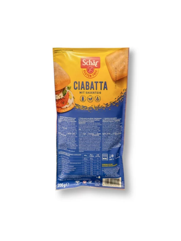 Baked rolls, ciabatta (4 pieces), gluten-free, 200 g