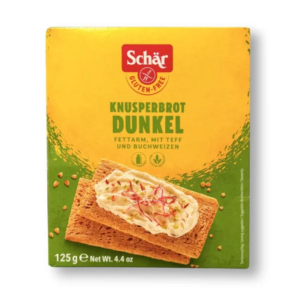 Brot, Knusper dunkel (21 Stück), glutenfrei, 125 g