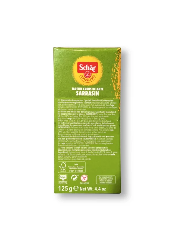 Bread, crispy dark (21 pieces), gluten-free, 125 g