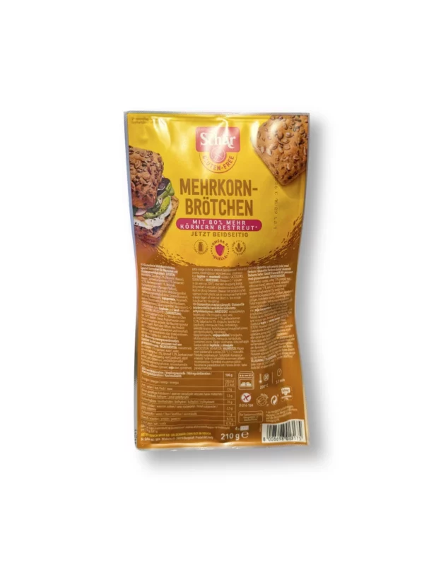 Baked rolls, multigrain (4 pieces), gluten-free, 210 g