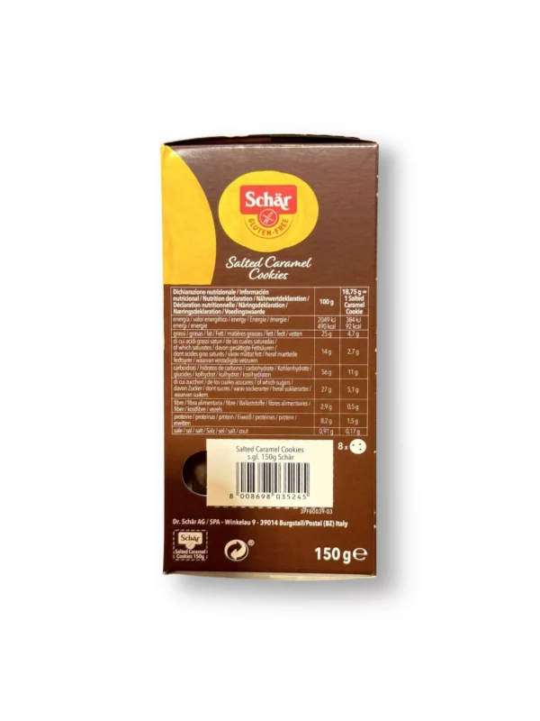 Cookies, Salted Caramel Milk Chocolate (8 Stück), glutenfrei, 150 g