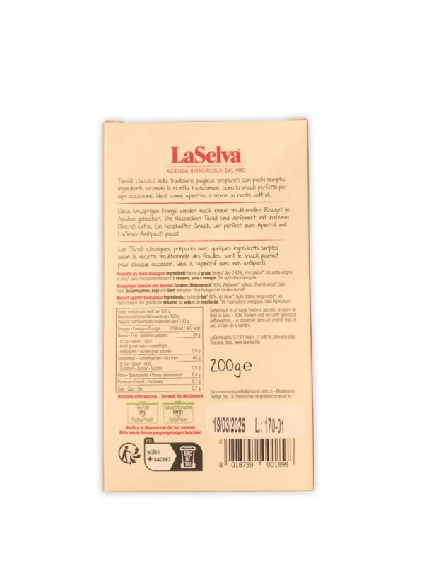 Taralli, Classic cookies, 200 g
