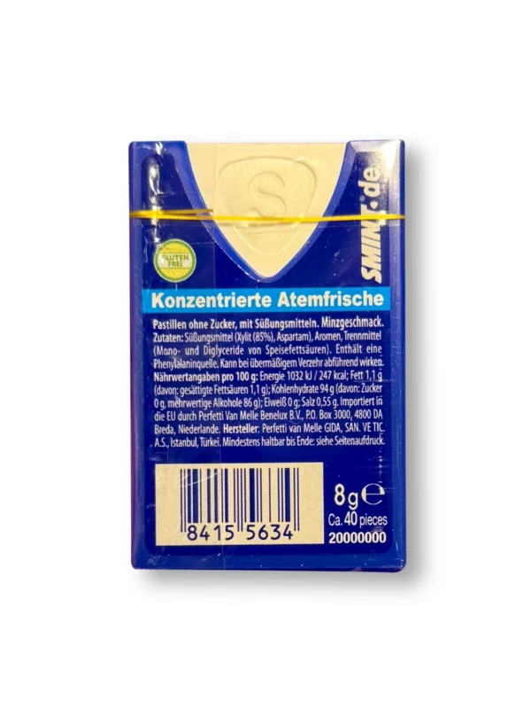 Pastilles, mint, mint with xylitol, sugar-free, 8 g