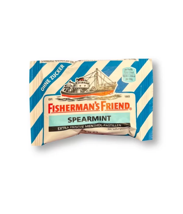 Pastilles, spearmint, mint, sugar-free, 25 g