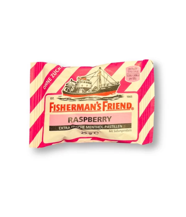 Pastilles, Raspberry, sugar-free, 25 g