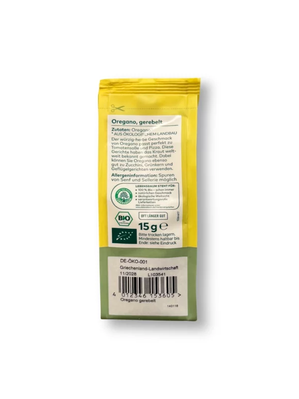 Oregano, gerebelt, 15 g Oregano, gerebelt, 15 g
