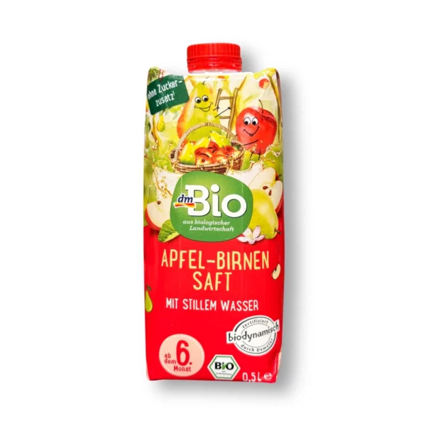 Apple-pear juice with still water, from 6 months, 500 ml