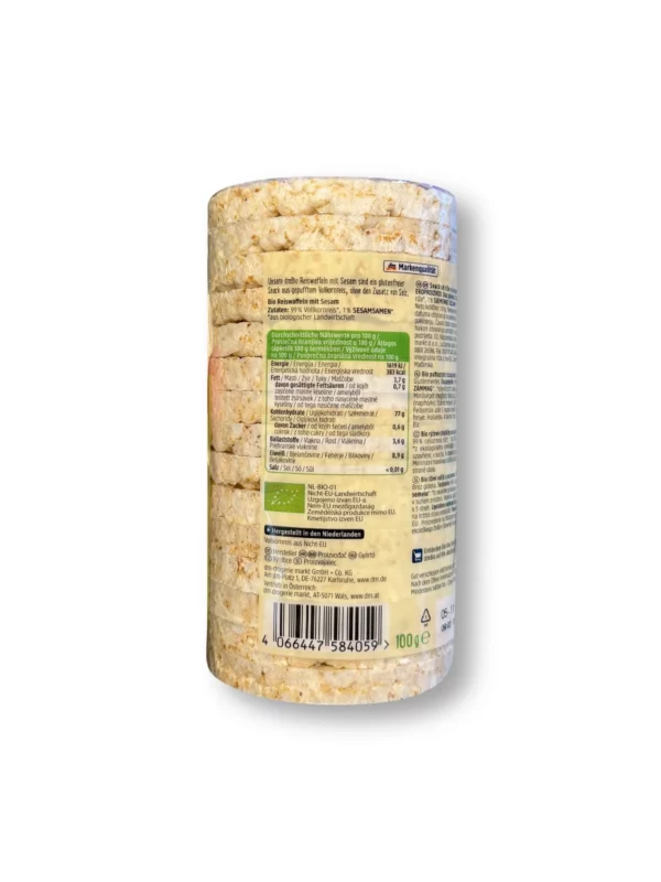 Reiswaffeln, Sesam, 100 g