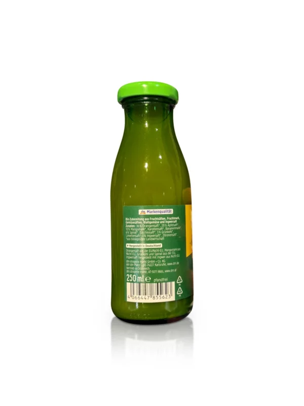 Smoothie, Grün mit Orange, Mango, Spinat & Grünkohl, 250 ml