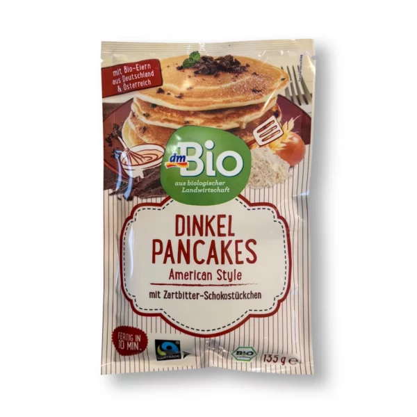 Backmischung Dinkel Pancakes mit Zartbitter-Schokostückchen, American Style, 135 g