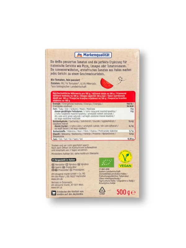 Passierte Tomaten, 500 g Passierte Tomaten, 500 g