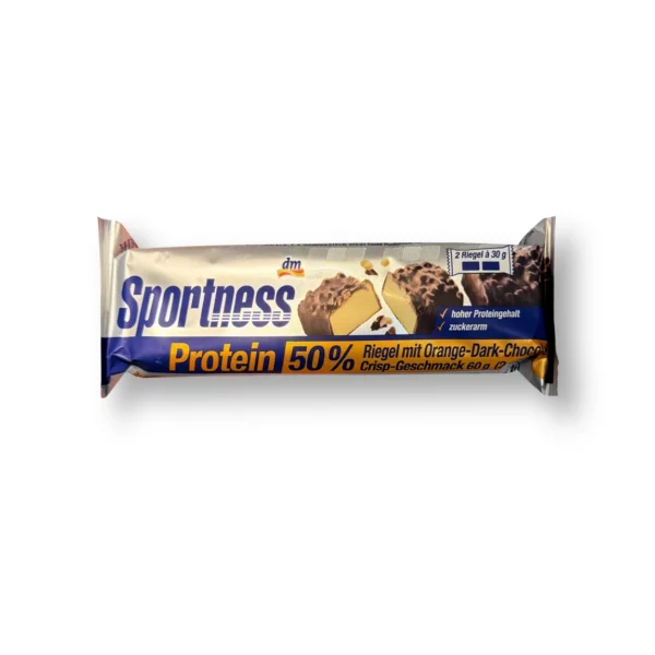 Proteinriegel 50%, Orange-Dark-Chocolate-Crisp-Geschmack (2x30 g), 60 g