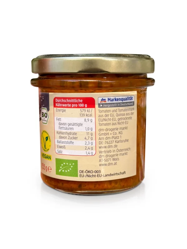 Brotaufstrich, Saatenaufstrich Tomate & Quinoa, 135 g Brotaufstrich, Saatenaufstrich Tomate & Quinoa, 135 g