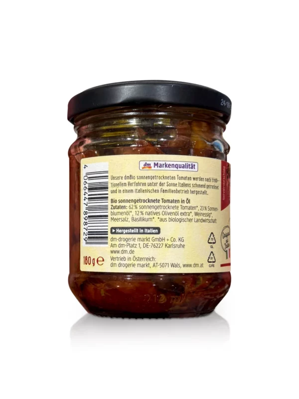 Tomaten, sonnengetrocknet, eingelegt in Öl, 180 g