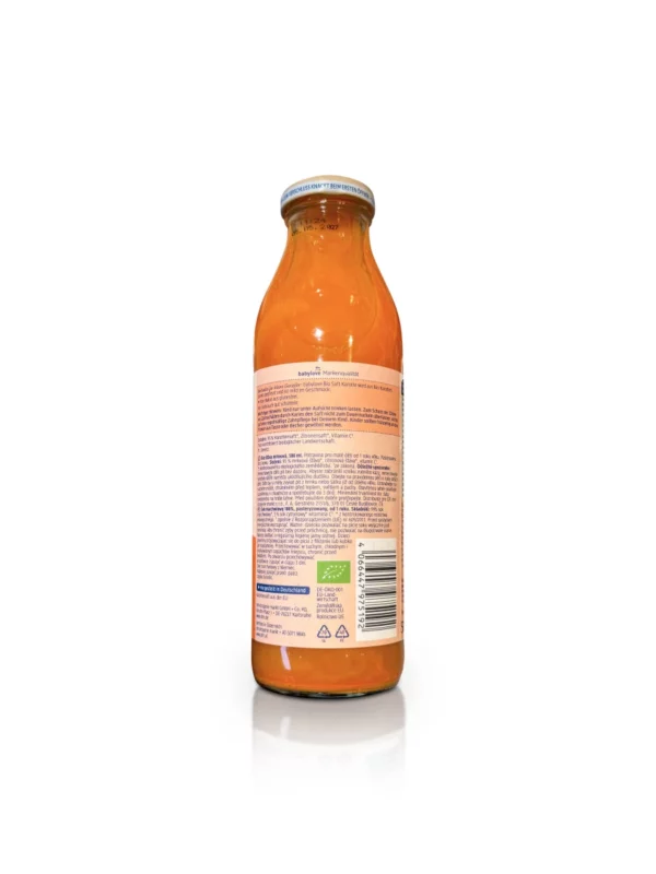 Carrot juice from 1 year, 500 ml