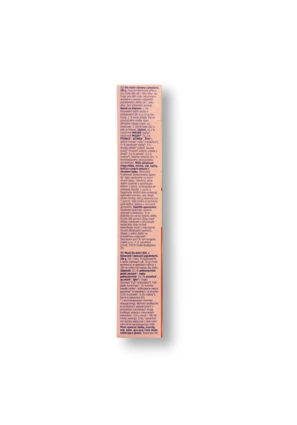 Children's muesli banana-strawberry from 1 year, 200 g