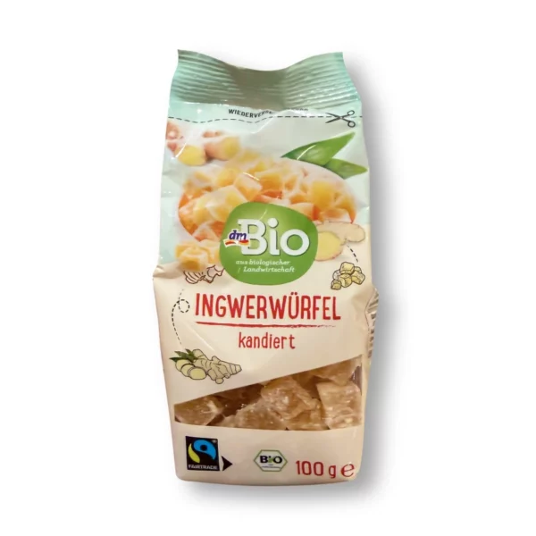 Trockenfrüchte, Ingwer-Würfel kandiert, 100 g