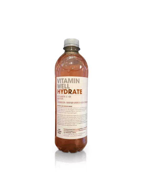 Erfrischungsgetränk, Hydrate Erdbeer-Rhabarber, 500 ml EINWEG