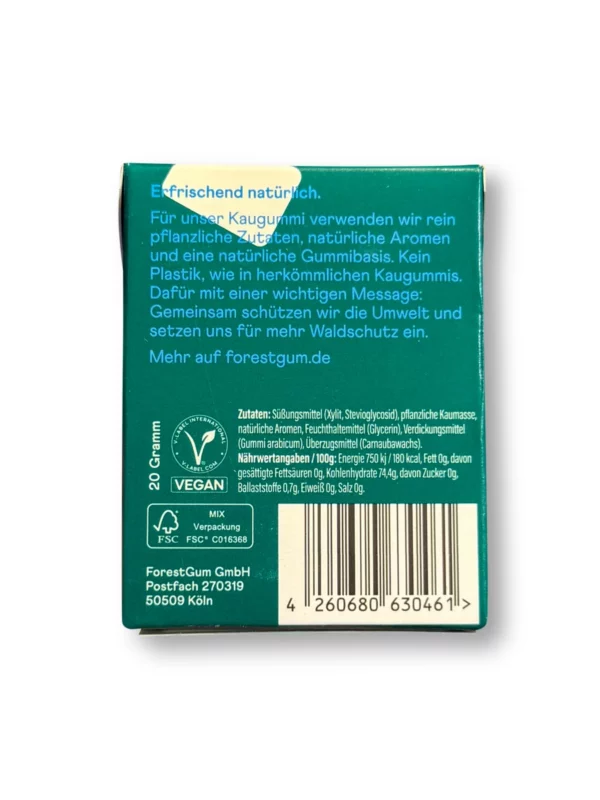 Kaugummi Strong Mint zuckerfrei, 20 g