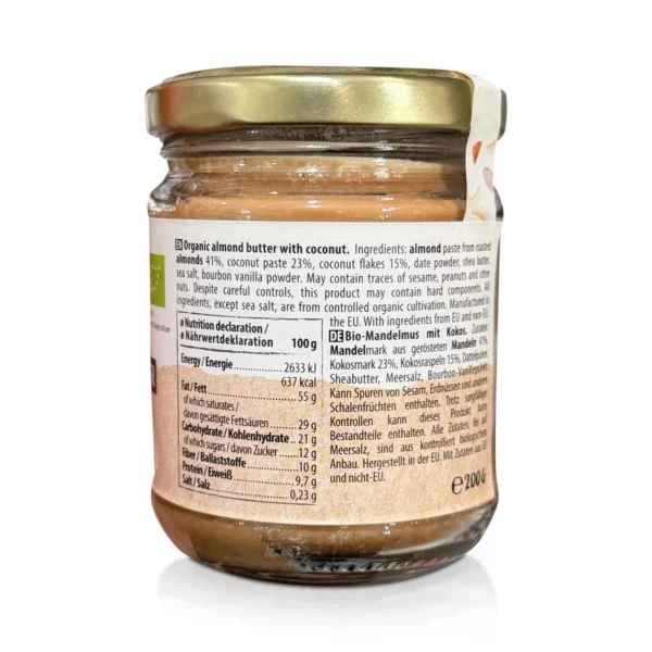 Nussbutter, Creamy Nut Butter Coconut Almond, 200 g