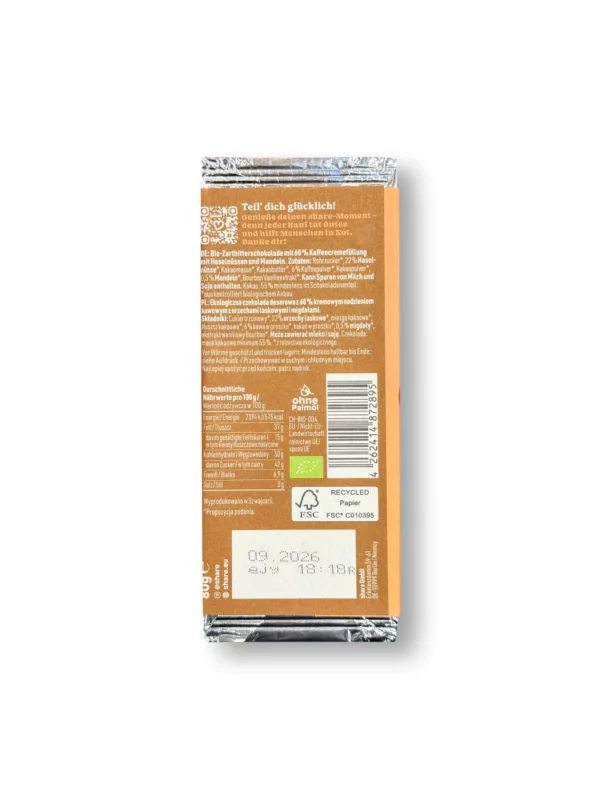 Schokolade, Mocca, 80 g