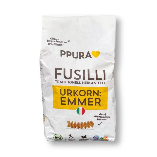 Nudeln, Fusilli aus Emmer, 500 g