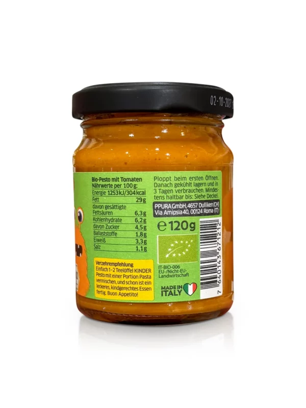 Pesto, Rosso mild for children, 120 g