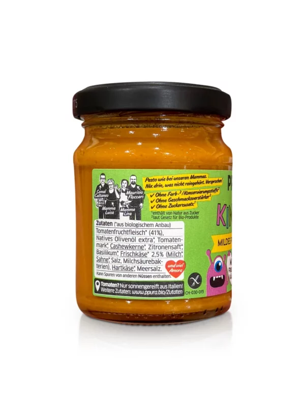 Pesto, Rosso mild for children, 120 g
