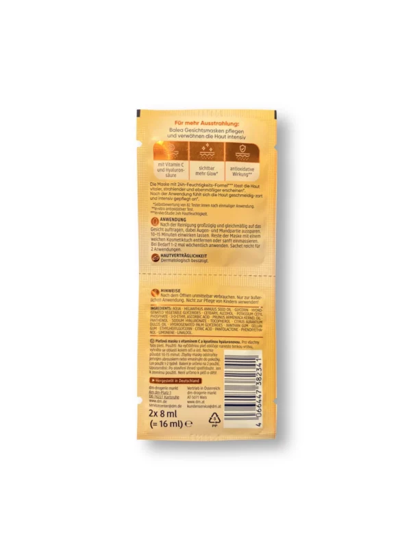 Vitamin C face mask, 16 ml