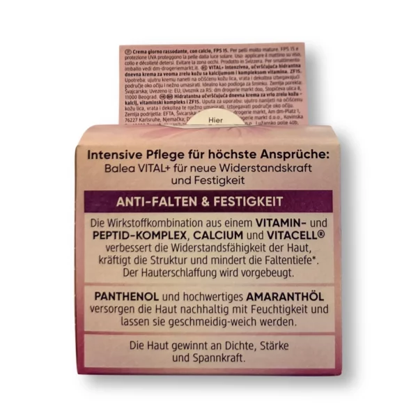 Gesichtscreme Vital + straffend LSF 15, 50 ml
