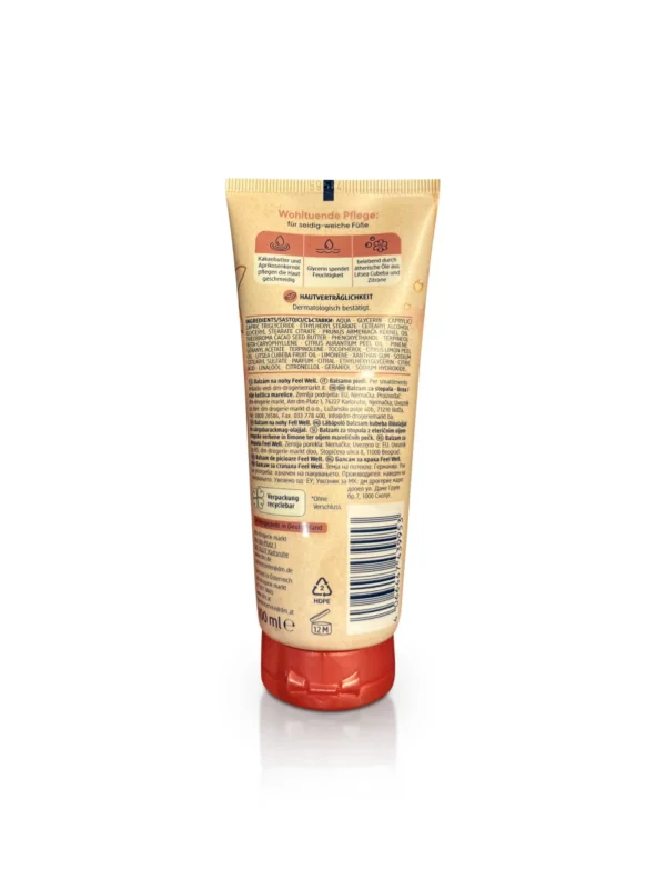 Fußbalsam Feel Well mit Litsea Cubeba & Aprikosenkernöl, 100 ml Fußbalsam Feel Well mit Litsea Cubeba & Aprikosenkernöl, 100 ml